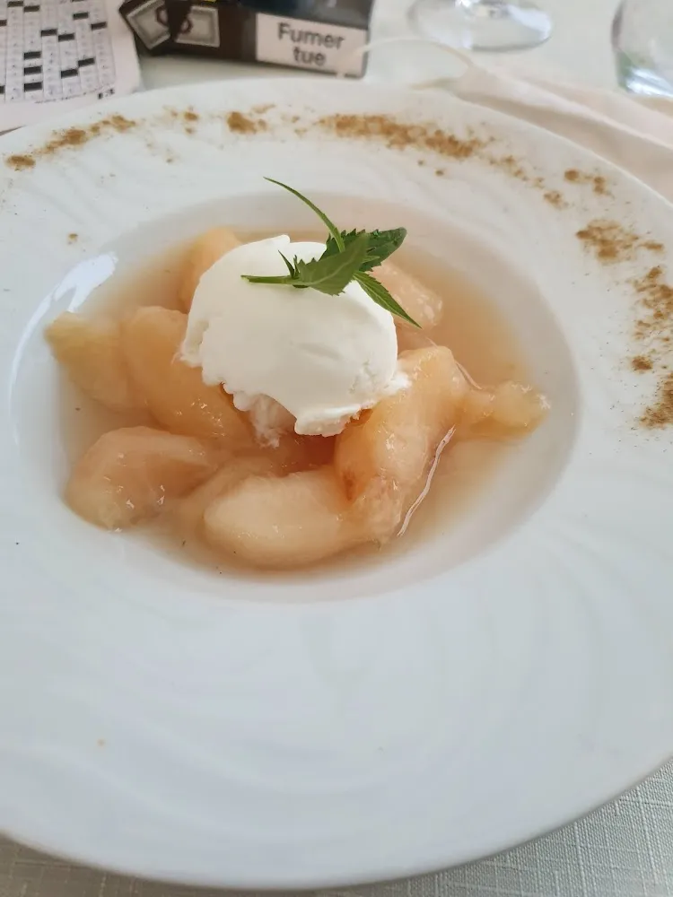 Soupe de Pêche Glace Au Yaourt